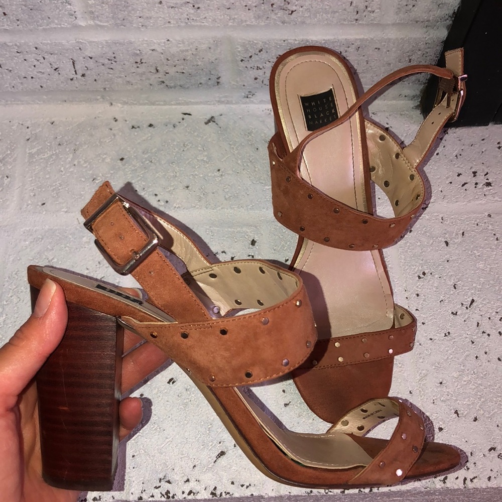 White House black market suede heels